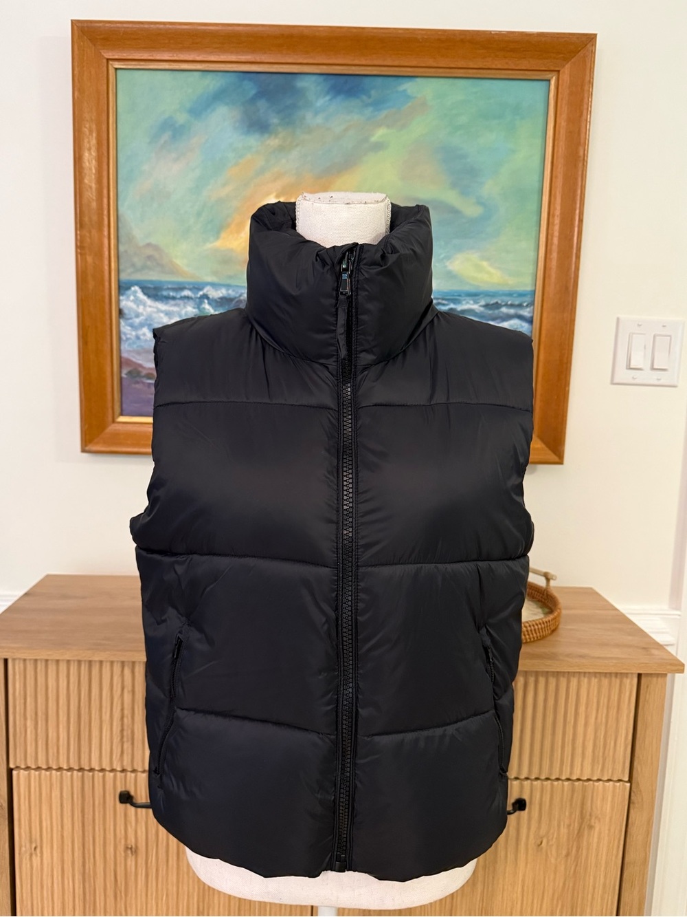 Black Puffer Vest